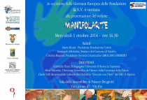 L'invito alla presentazione del volume "Manipolarte"